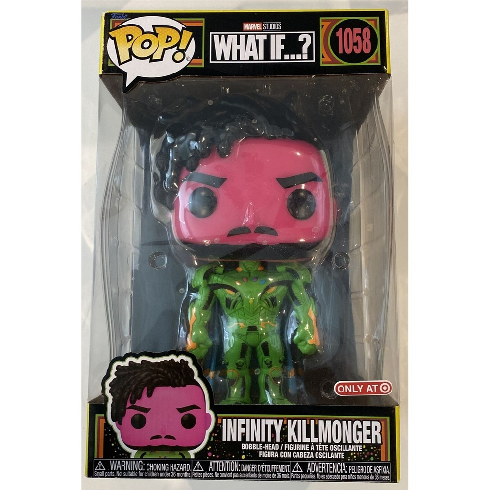 Funko POP! Jumbo What If? Killmonger Blacklight (Target Exclusive) Marvel